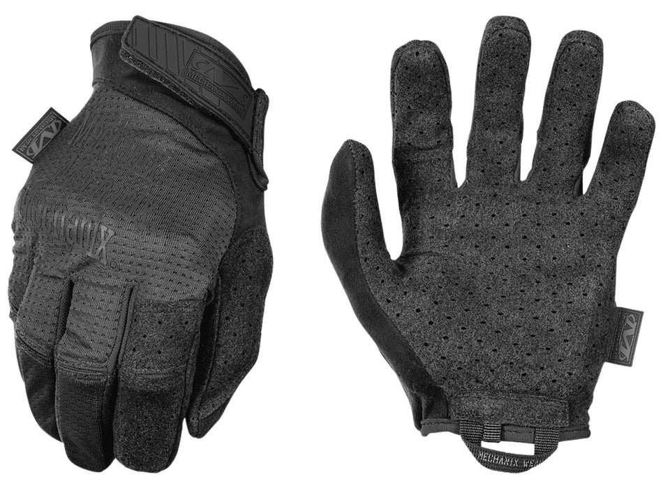 Mechanix Wear Specialty Vent Covert Black Suede Gloves Velcro Closure Small