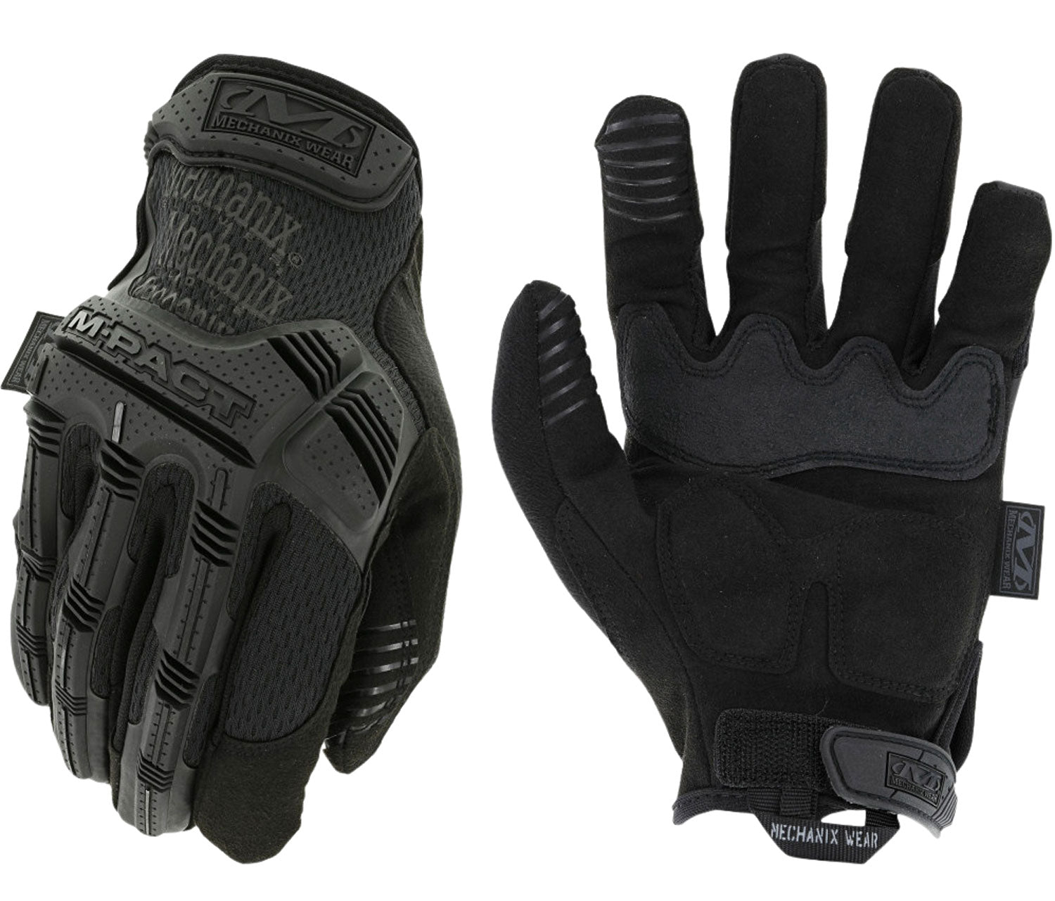 Mechanix Wear M-Pact Covert Touchscreen Tactical Gloves Black Synthetic Leather Small