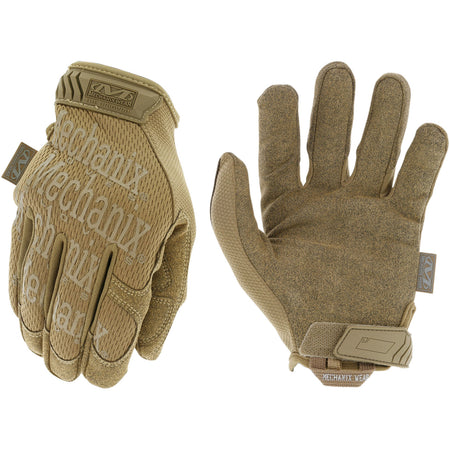 Mechanix Wear Original Coyote Synthetic Leather 2XL Tactical Gloves Velcro Closure