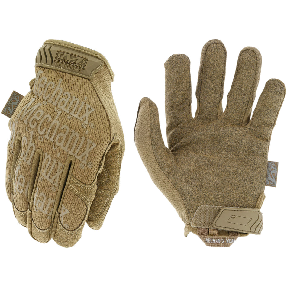 Mechanix Wear Original Coyote Synthetic Leather 2XL Tactical Gloves Velcro Closure
