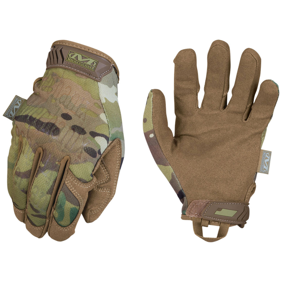 Mechanix Wear Original Multi-Cam Synthetic Leather Medium Tactical Gloves Velcro Closure