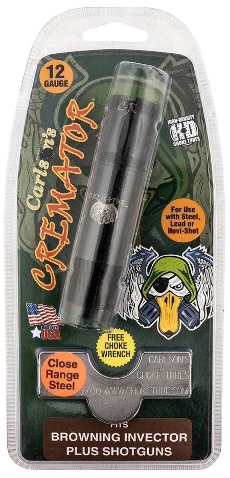 Carlson's Choke Tubes Cremator 11623 Browning Invector Plus 12GA Close Range Non-Ported 17-4 Stainless