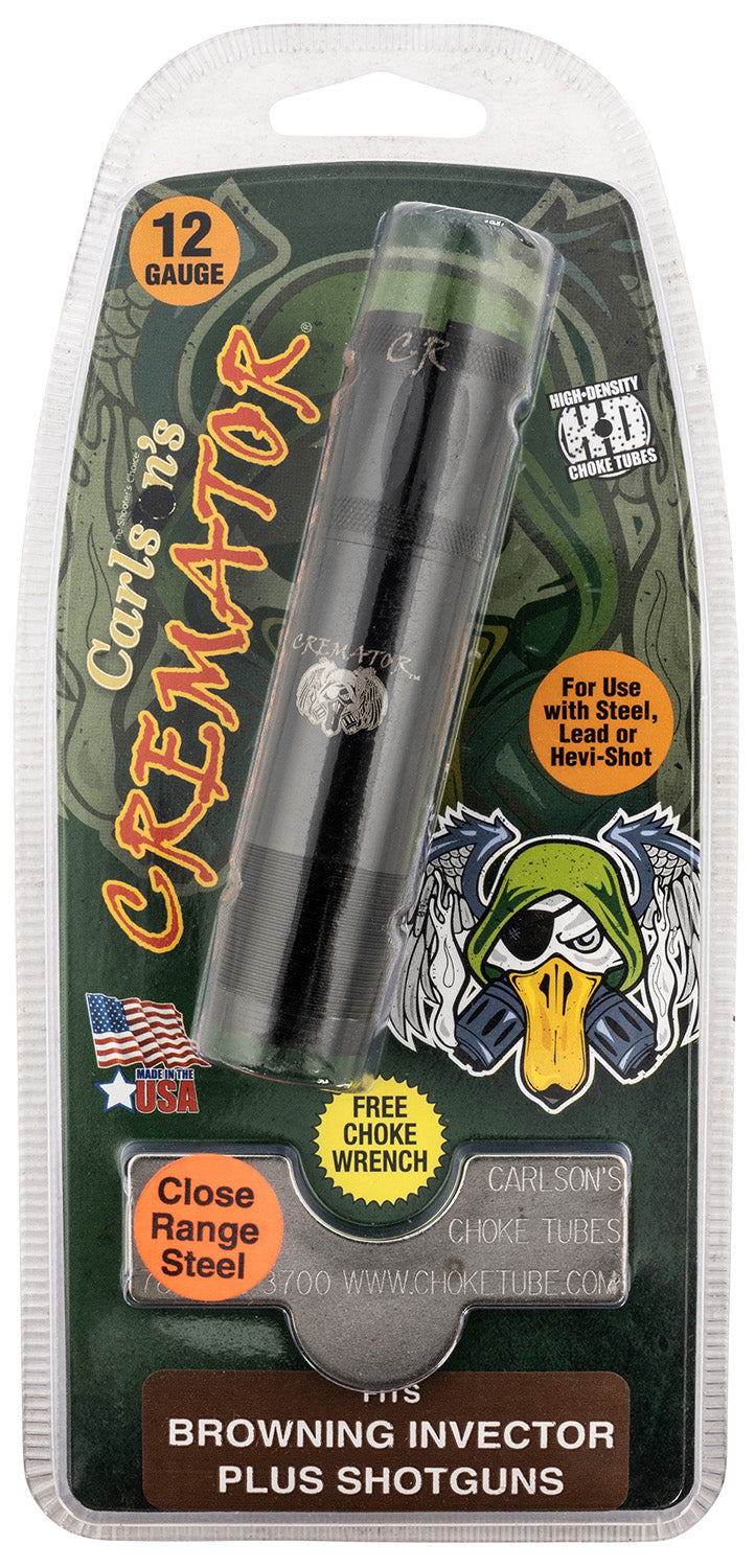 Carlson's Choke Tubes Cremator 11623 Browning Invector Plus 12GA Close Range Non-Ported 17-4 Stainless