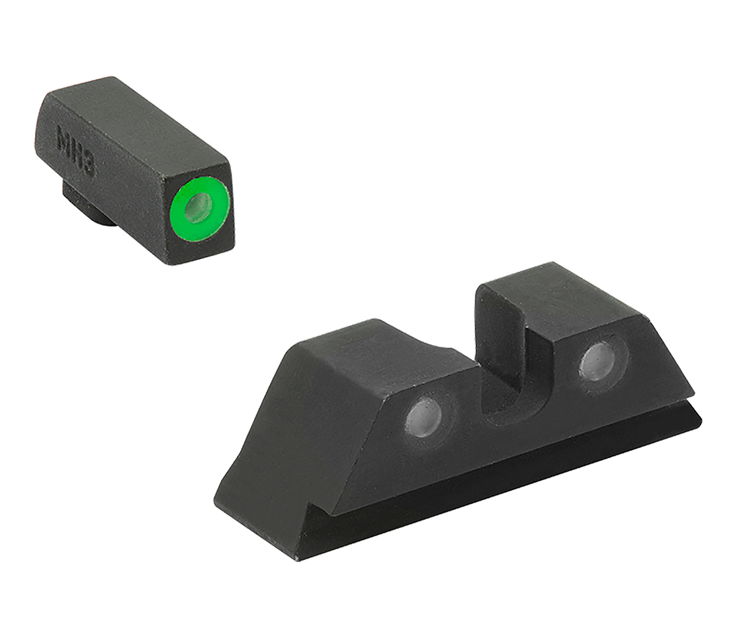 Meprolight 402243111 Hyper-Bright Green Tritium Dovetail Sight Set for Glock 17/17L/19/22/23