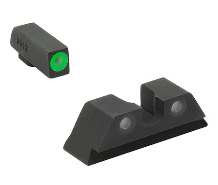 Meprolight 402243111 Hyper-Bright Green Tritium Dovetail Sight Set for Glock 17/17L/19/22/23