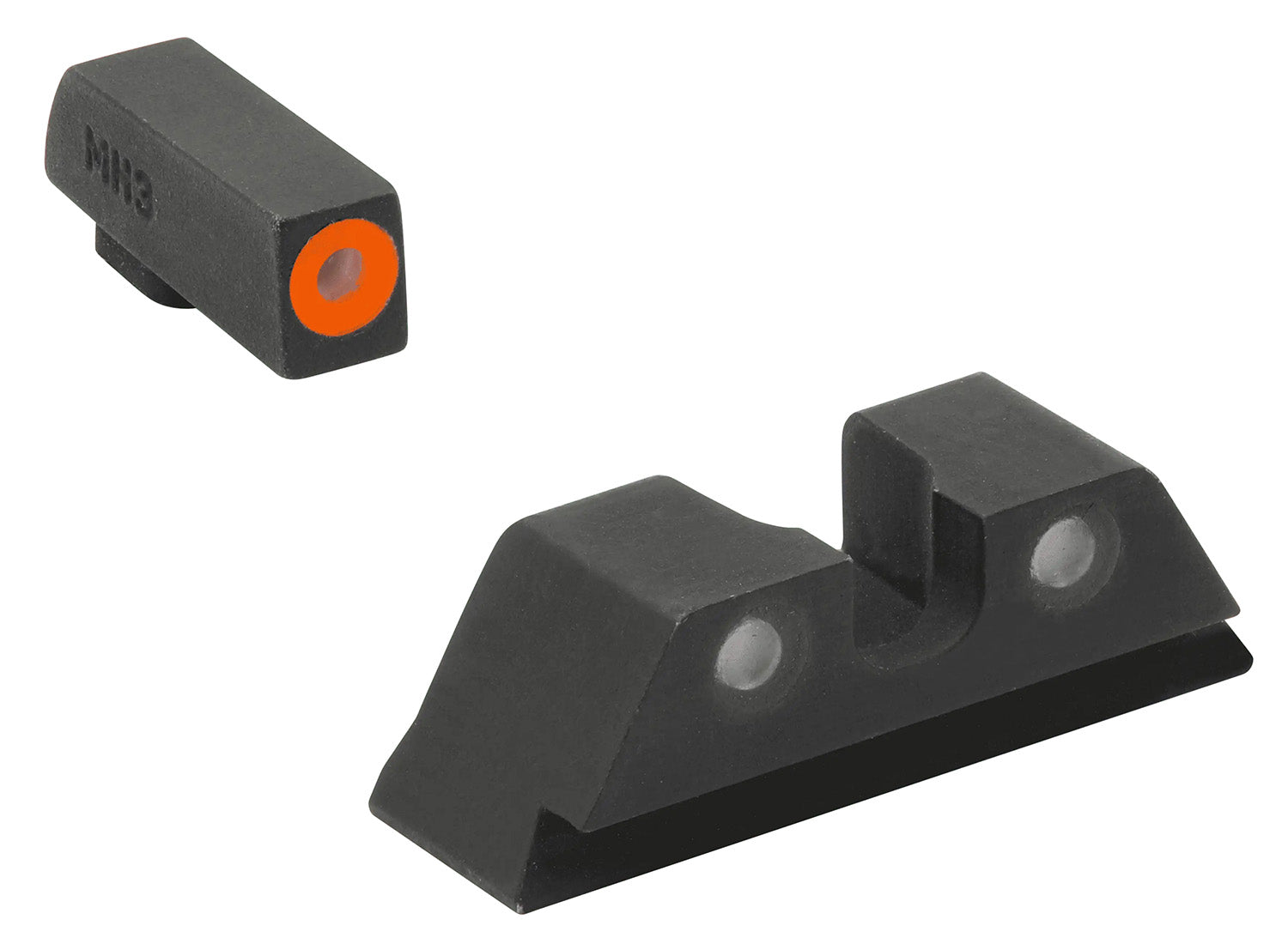 Meprolight 402243137 Hyper-Bright Orange Outline Front/Green Tritium Rear Sight Set Glock 17/22/19