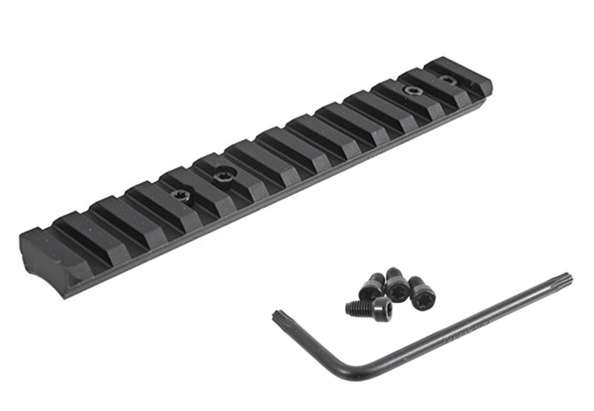 Ruger American Rimfire Picatinny Scope Base Rail 0 MOA Black Anodized Aluminum