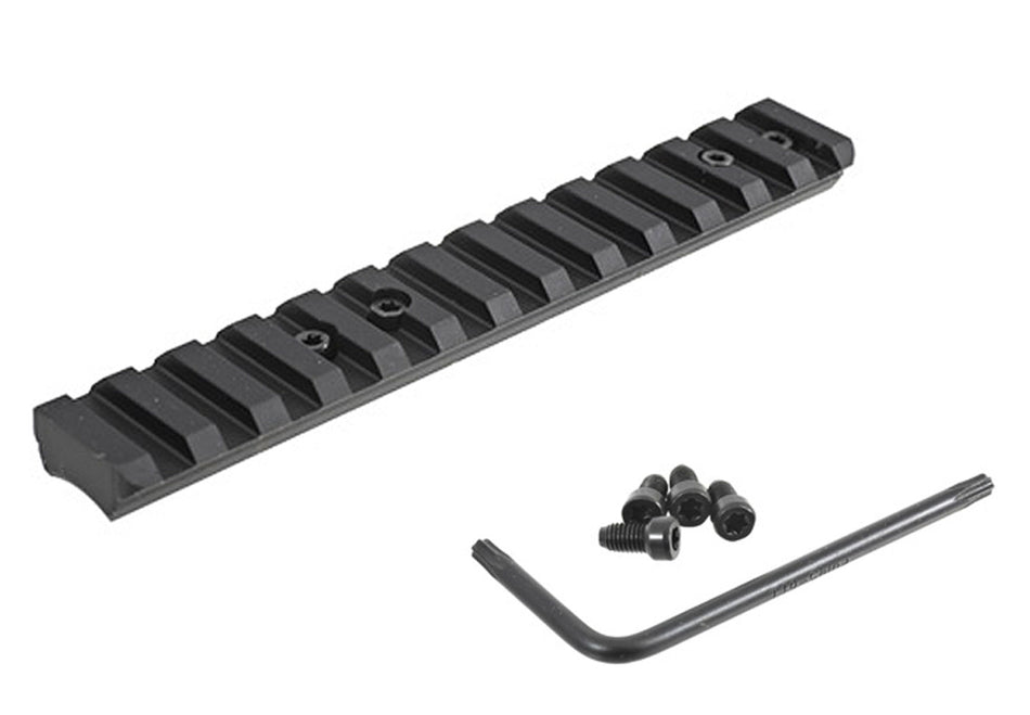 Ruger American Rimfire Picatinny Scope Base Rail 0 MOA Black Anodized Aluminum