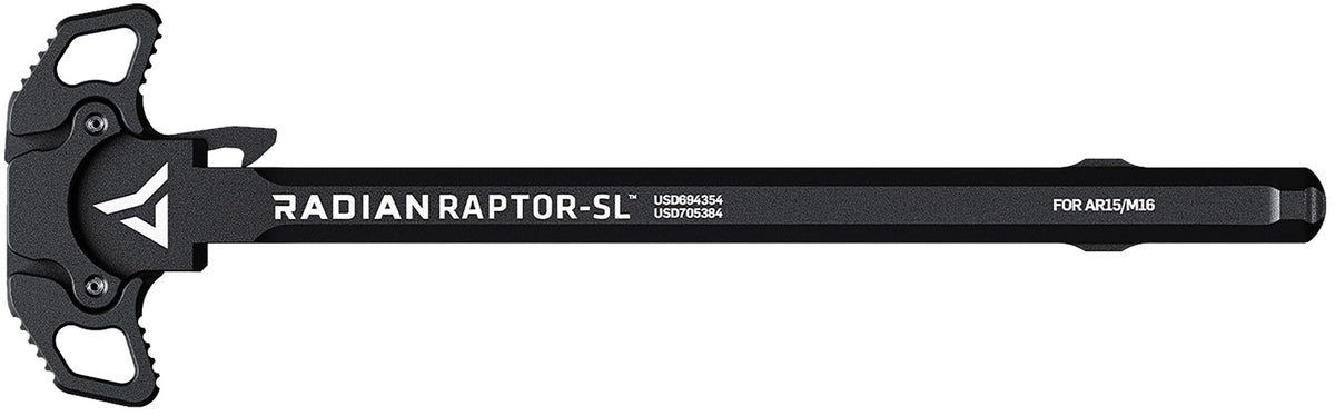 Raptor SL Ambi Charging Handle Slim Line Black Fits AR-15/M16 by Radian Weapons