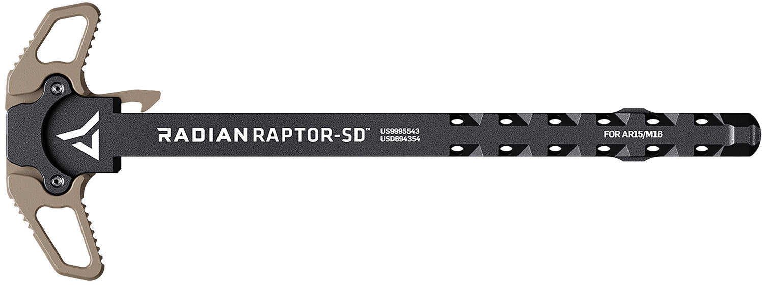 Raptor SD Ambi Charging Handle FDE Gas Redirecting Shaft AR-15/M16 Radian Weapons