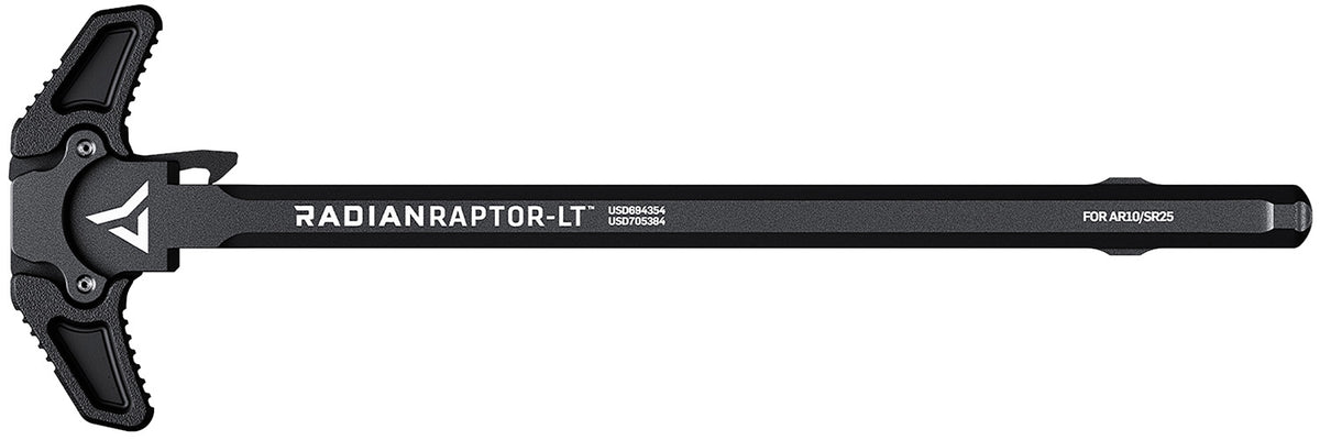 Raptor LT Lightweight Ambi Charging Handle Black AR-10/SR-25 by Radian Weapons