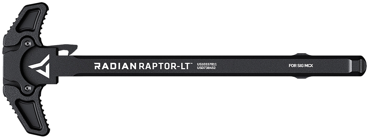 Raptor LT Lightweight Ambi Charging Handle Black Fits SIG MCX Radian Weapons