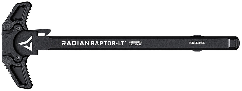 Raptor LT Lightweight Ambi Charging Handle Black Fits SIG MCX Radian Weapons