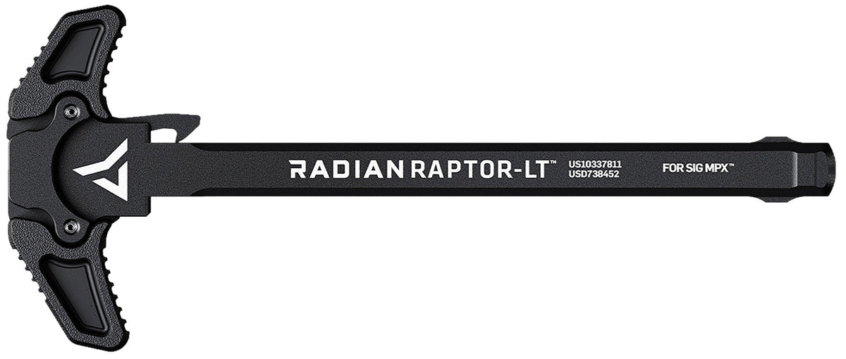 Raptor LT Lightweight Ambi Charging Handle Black Fits SIG MPX by Radian Weapons