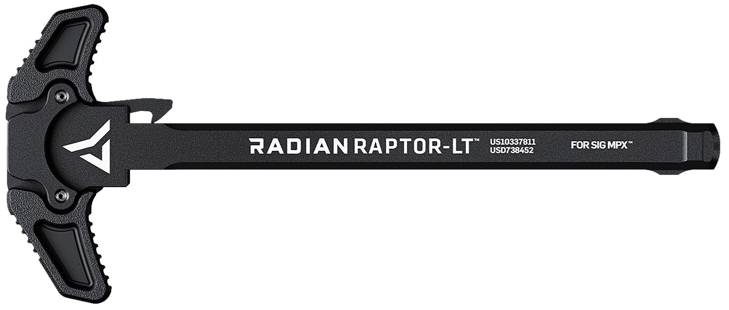Raptor LT Lightweight Ambi Charging Handle Black Fits SIG MPX by Radian Weapons