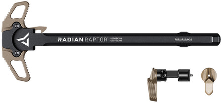 Raptor Ambi Charging Handle & Talon 45/90 Safety Selector FDE AR-15/M16 Radian
