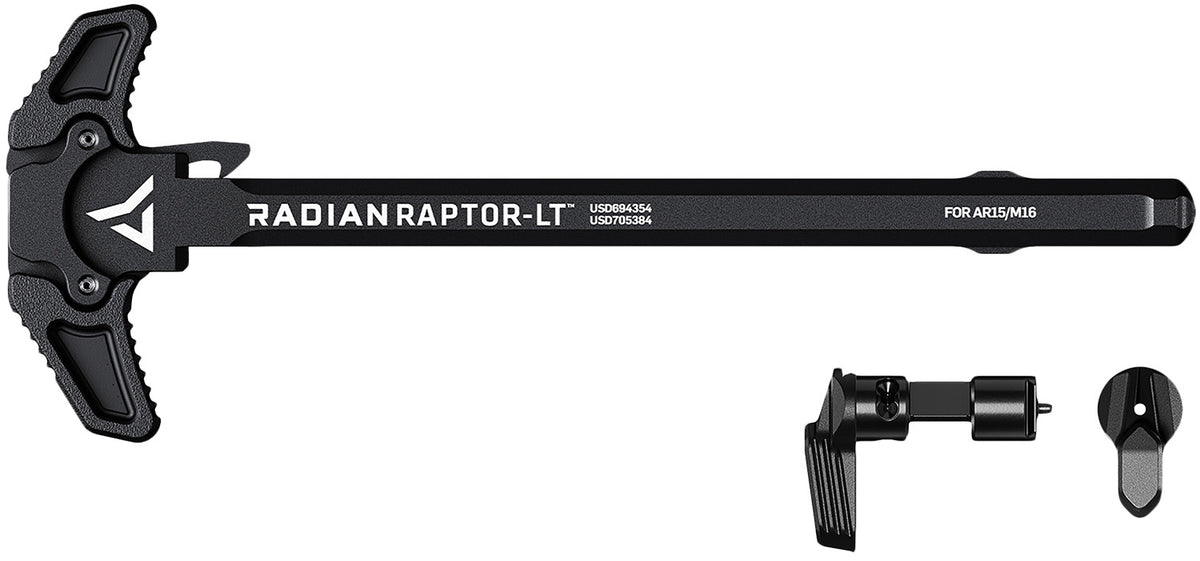Raptor LT Lightweight Ambi Charging Handle Talon 45/90 Safety Black AR-15/M16 Radian