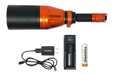 Foxpro Gunfire Gun Mount Quick-Change 3-Color LED Predator Hunting Light Metal Orange/Black