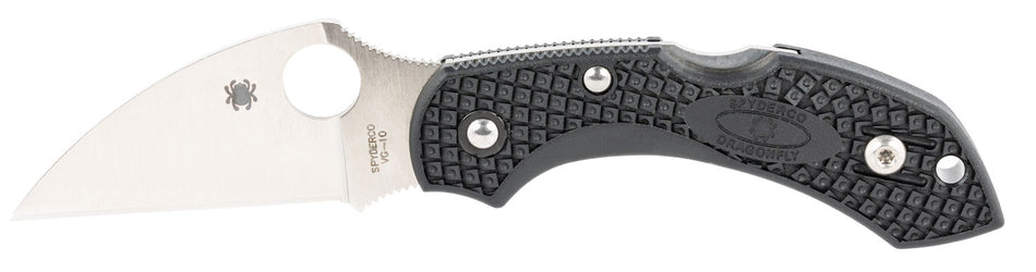 Spyderco Dragonfly 2 Lightweight Folder 2.28" Wharncliffe VG-10 Stainless Plain Blade Black FRN Handle w/ Pocket Clip