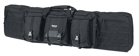 American Tactical Rukx Gear 42" Double Rifle Bag Black 600D Polyester Reinforced Velcro Padded Straps