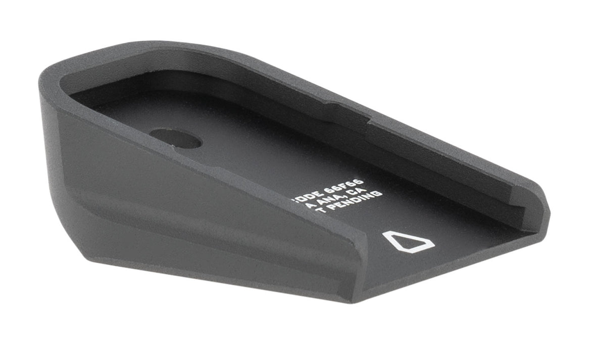 Strike Industries Aluminum Magazine Base Plate for Glock Black Anodized Aluminum