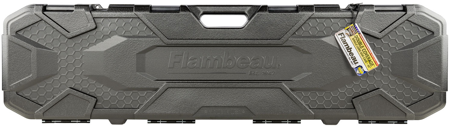 Flambeau 5013SN 50" Double Coverage Black Hard Polymer Gun Case TSA Approved with Zerust