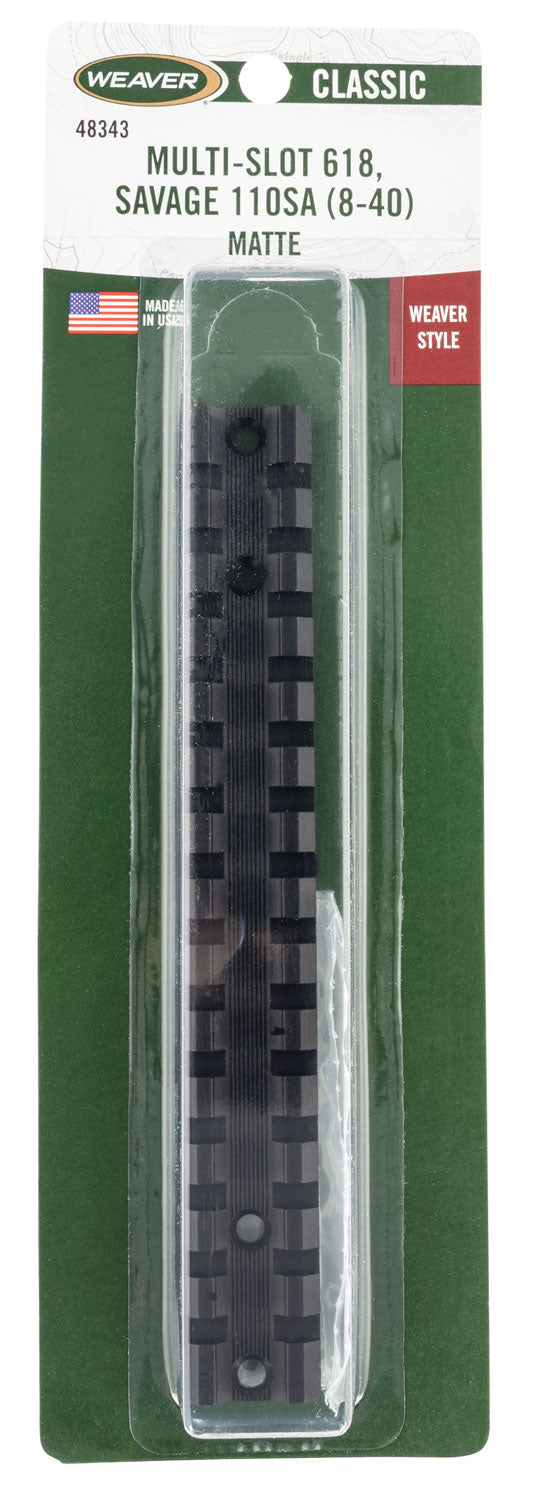 Weaver Mounts 48343 Cross-Lock Multi-Slot Base Black Savage 110 Short Action