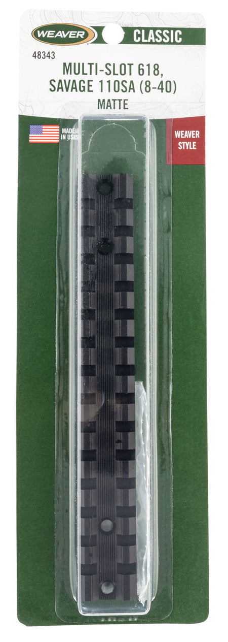 Weaver Mounts 48343 Cross-Lock Multi-Slot Base Black Savage 110 Short Action