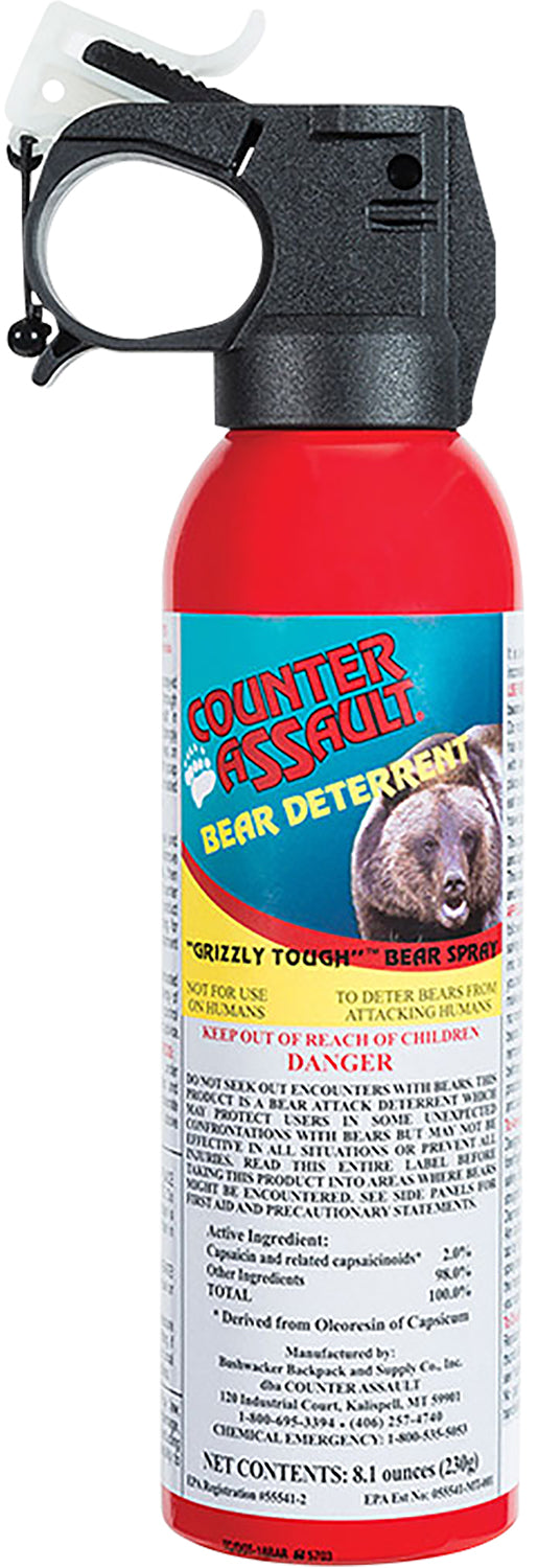 Counter Assault Bear Spray Capsaicin Deterrent 8.1oz 32ft 7 Second Duration 15067024