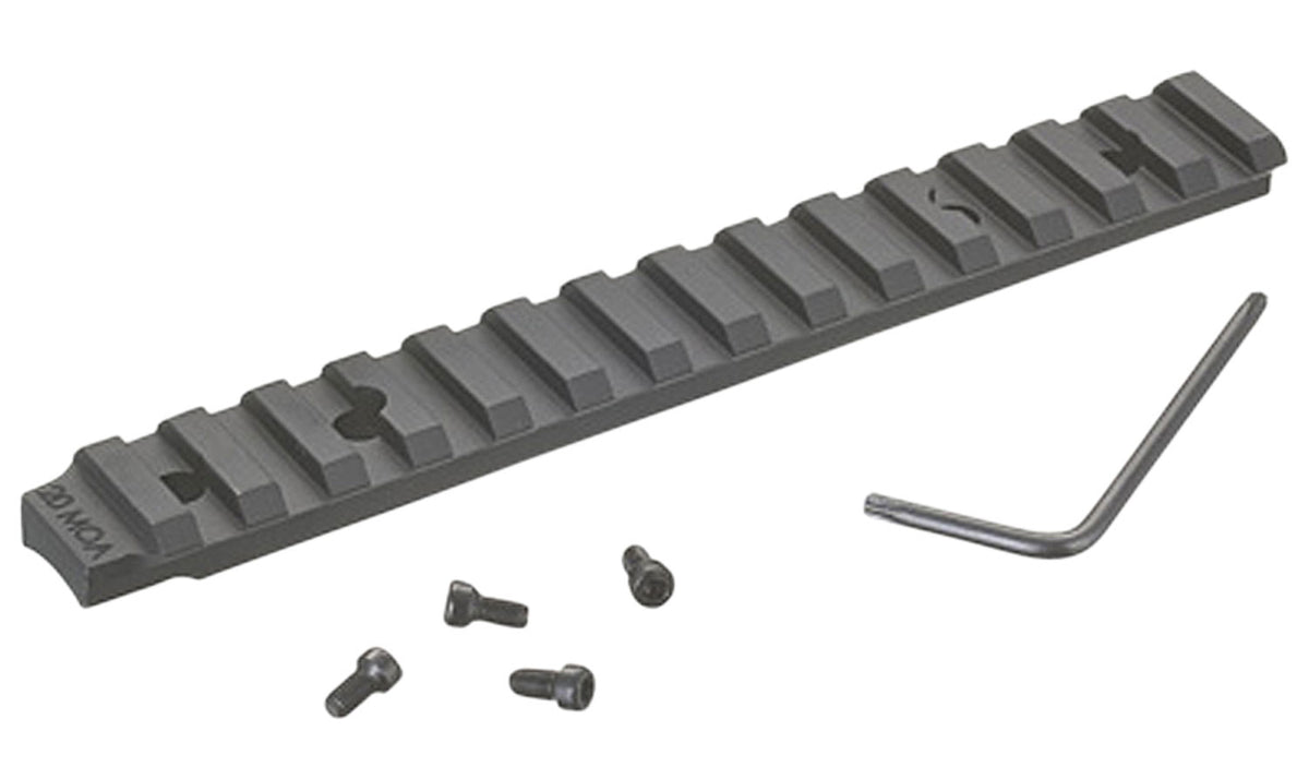 Ruger American Short Action Picatinny Scope Base Rail 20 MOA Black Anodized Aluminum