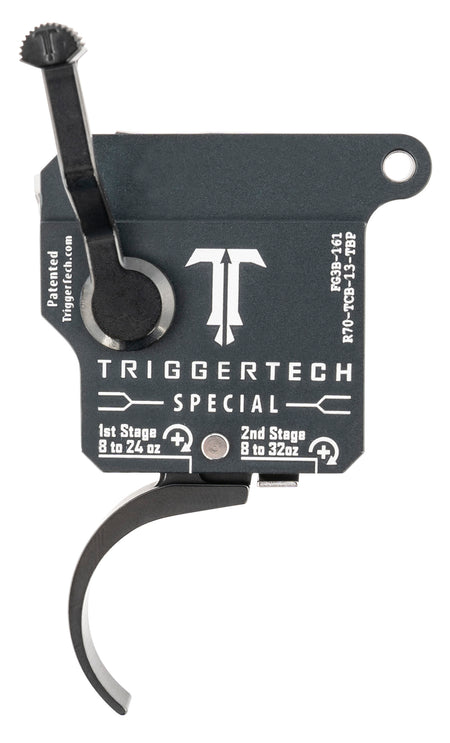 TriggerTech Rem 700 Right-Hand Special Pro Curved Two-Stage Trigger, 1.0-3.5 lbs Gray Black Finish