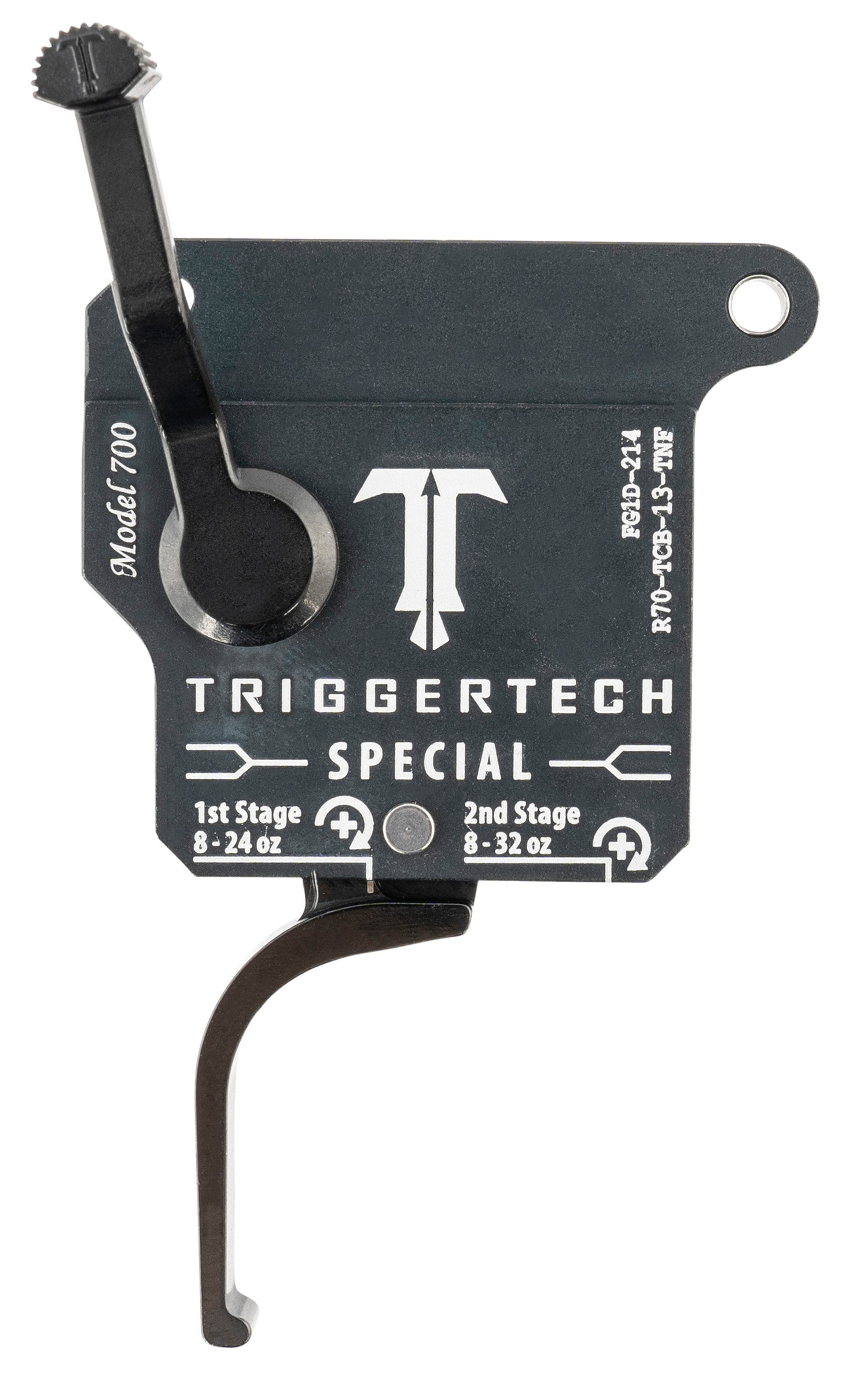 TriggerTech Rem 700 Right-Hand Special Flat Two-Stage Trigger, 1.0-3.5 lbs Matte Gray Black Parts