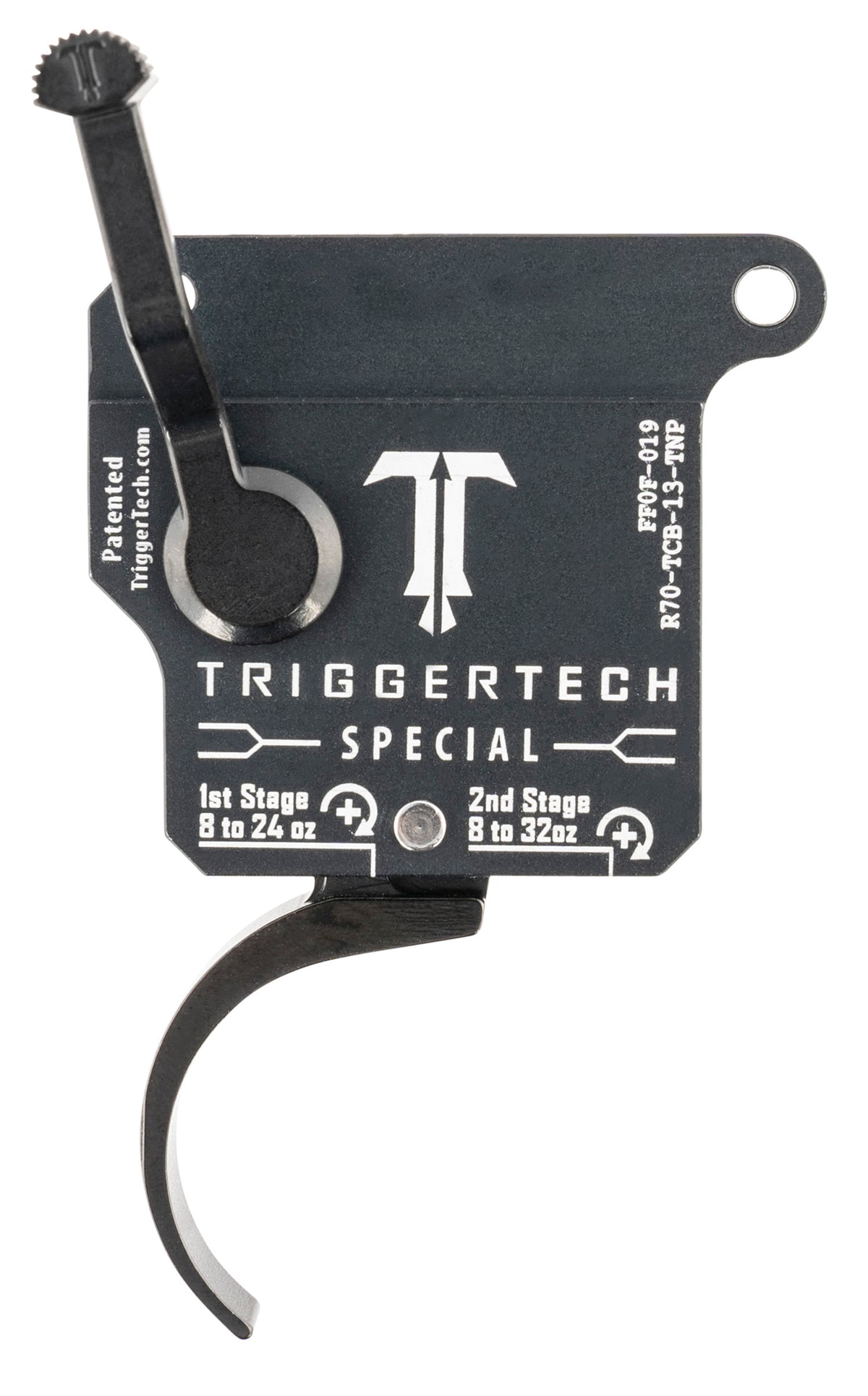 TriggerTech Rem 700 Right-Hand Special Pro Curved Two-Stage Trigger Matte Gray/Black, 1.0-3.5 lbs