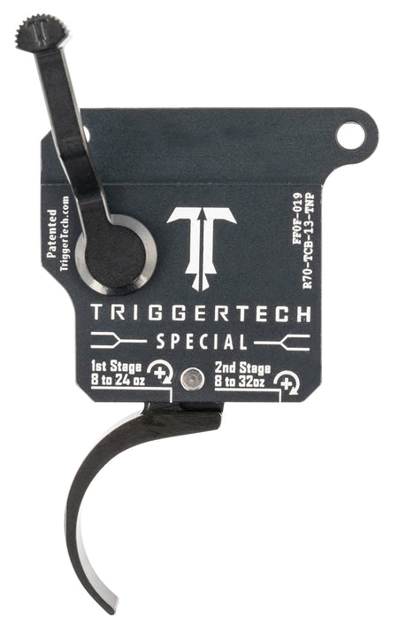 TriggerTech Rem 700 Right-Hand Special Pro Curved Two-Stage Trigger Matte Gray/Black, 1.0-3.5 lbs