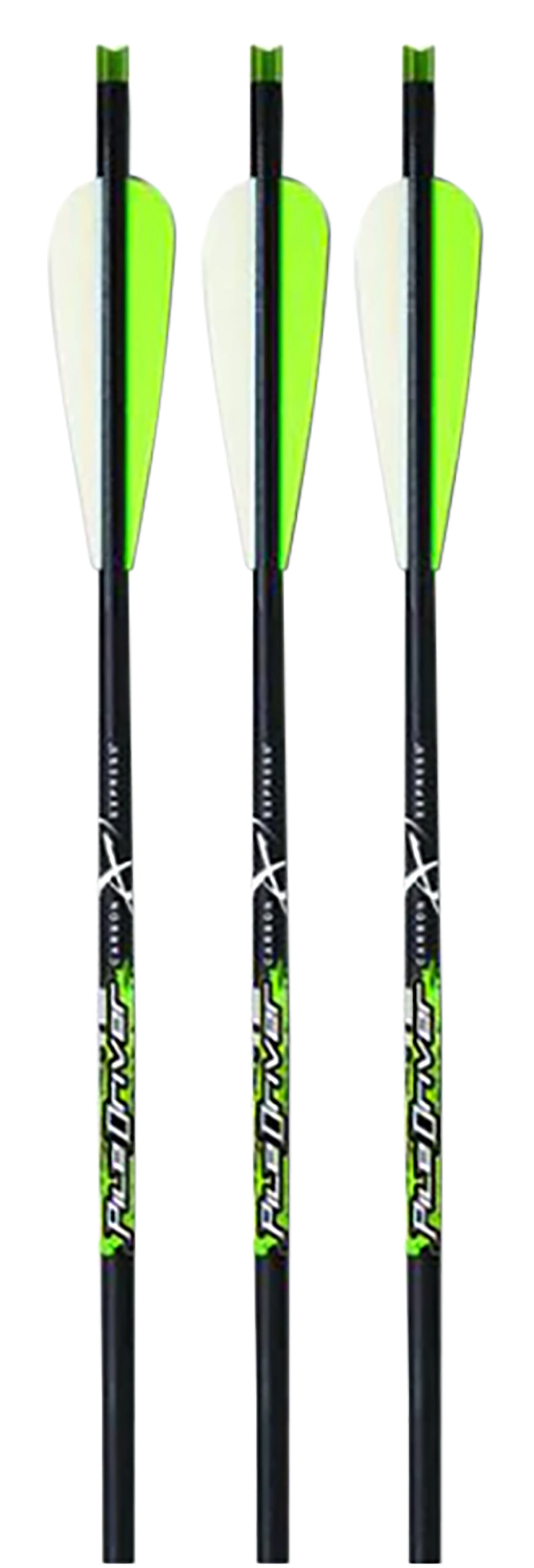 Carbon Express PileDriver Carbon Crossbolt Green 20 In Lighted Nock 3 Pack 52148