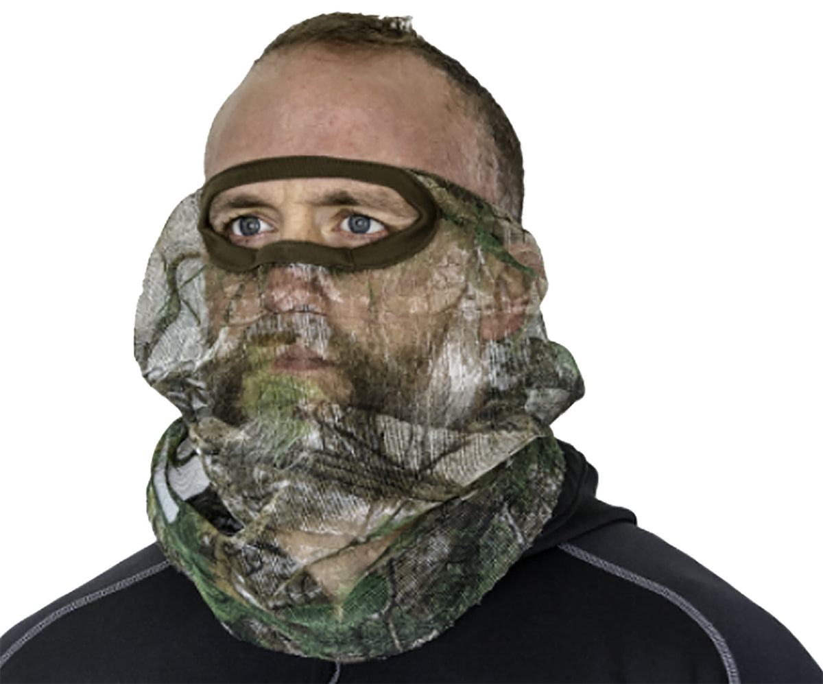 HS Strut 100121 3/4 Mesh Face Mask Realtree Edge Camo