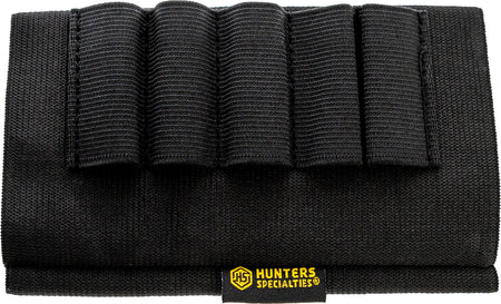 Hunters Specialties 00685 Shotgun Stock Elastic Shell Carrier Black 5rd