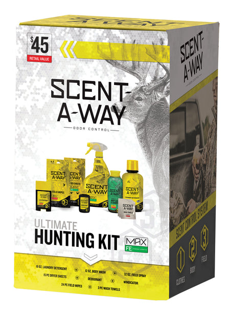 Scent-A-Way Max Odorless Ultimate Hunter Kit All-In-One Odor Elimination Bundle