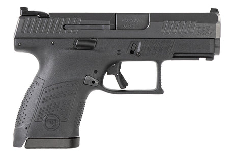 CZ-USA 91560 P-10 S 9mm Luger 12+1 3.50" Black Steel Barrel, Black Nitride Serrated Steel Slide, Black Polymer Frame w/Picatinny Rail, Black Interchangeable Backstrap Grip, Ambidextrous