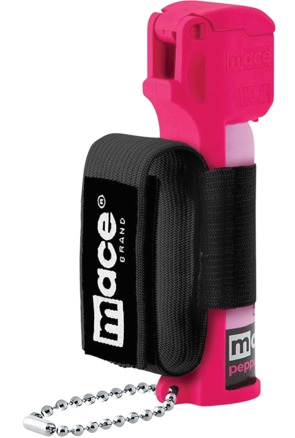 Mace Brand Sport Pepper Spray Pink 0.64 oz OC with Adjustable Strap 12 ft Range