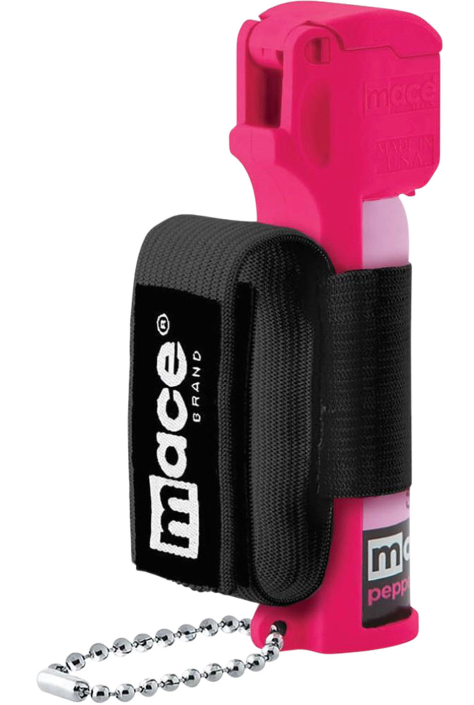 Mace Brand Sport Pepper Spray Pink 0.64 oz OC with Adjustable Strap 12 ft Range