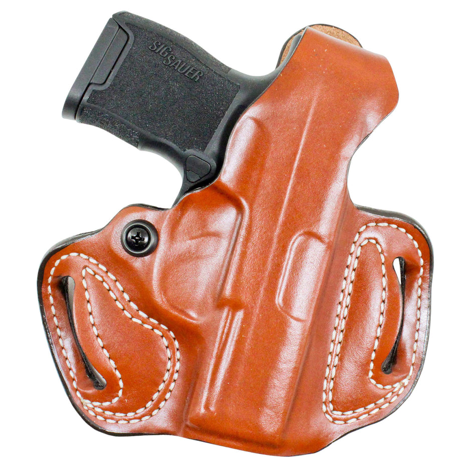 DeSantis Thumb Break Mini Slide Premium Leather Outside Waistband Holster Glock 43/48 Right Hand