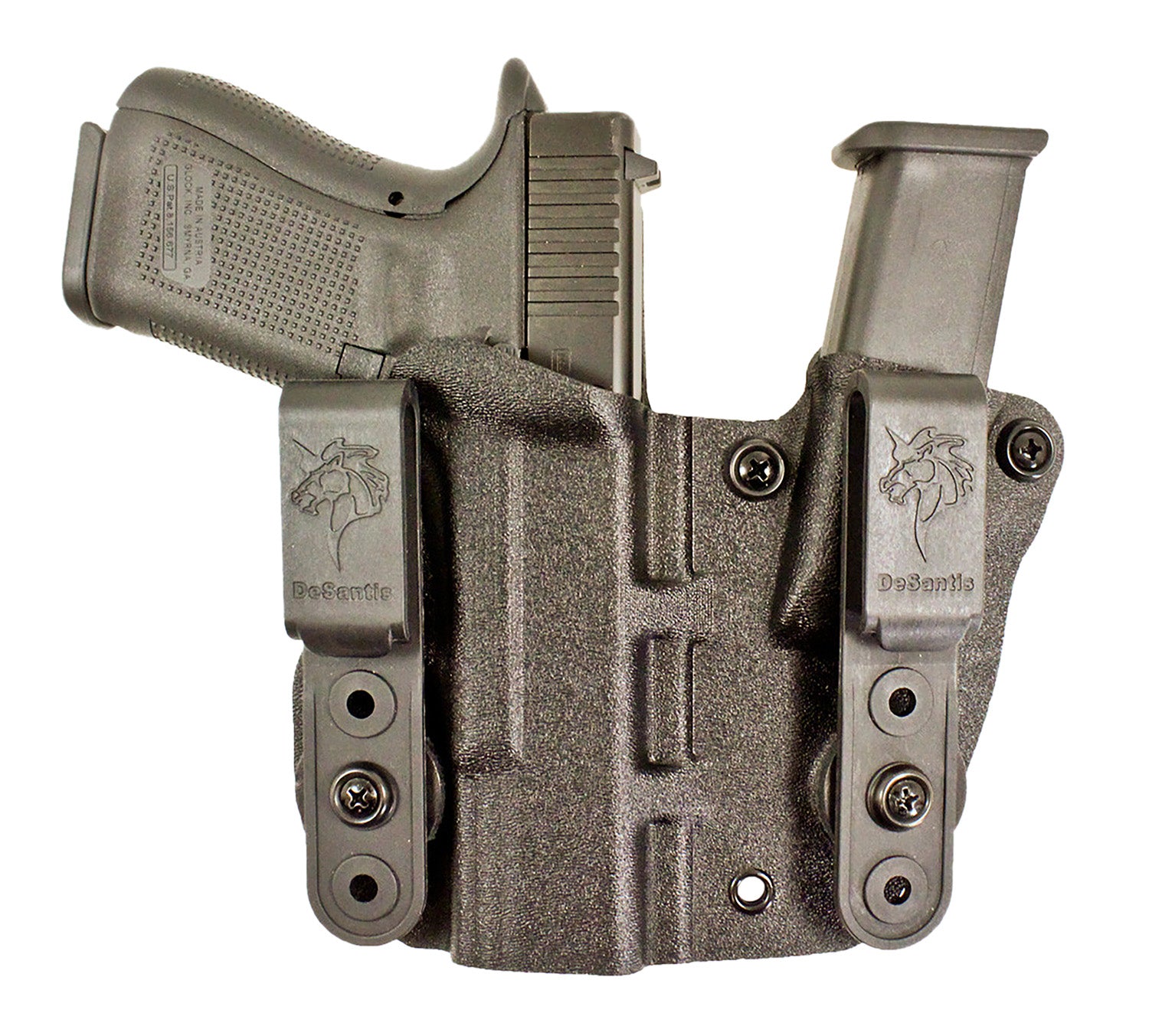 DeSantis Hidden Truth AIWB Kydex Holster Integral Mag Pouch Glock 43 and 43X Right Hand
