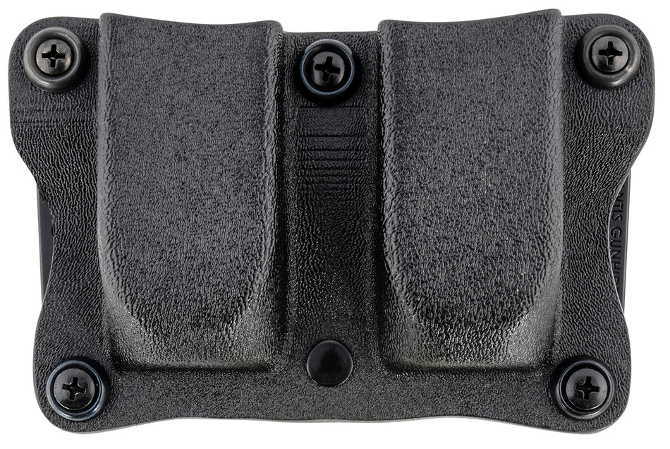 DeSantis Gunhide A87KJKKZ0 Quantico Double Magazine Pouch Black Kydex 1.5" Belt OWB Ambidextrous Sig P365