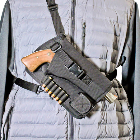DeSantis Gunhide Yukon Hunting Rig Nylon Shoulder Holster for Ruger GP100 4" Right Hand