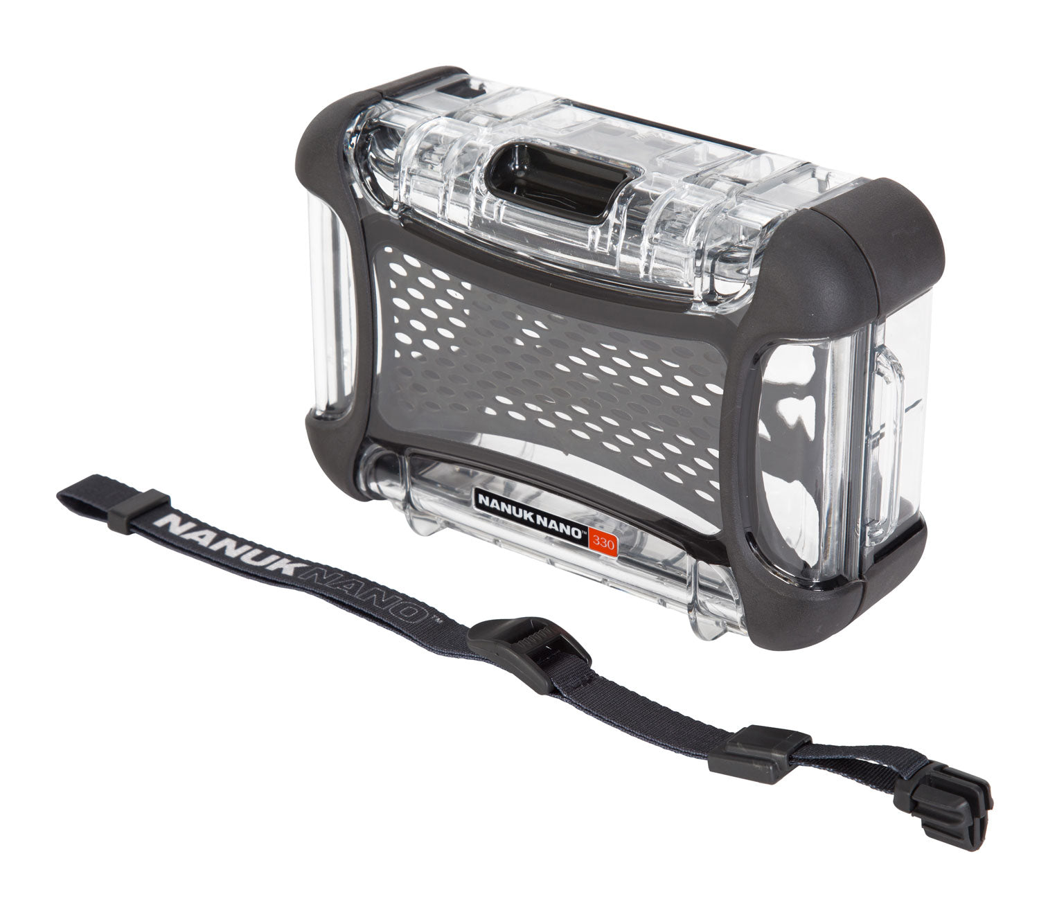 Nanuk 330 Nano Clear Hard Case with PowerClaw Latching System and Strap