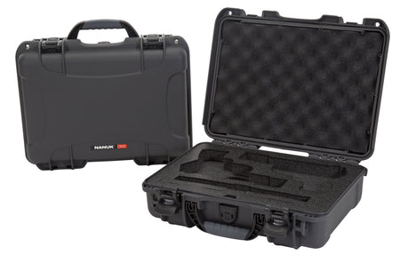 Nanuk 910CLASG7 Graphite 2-Up Pistol Case Polymer Foam-Lined 13.20" L x 9.20" W x 4.10" H