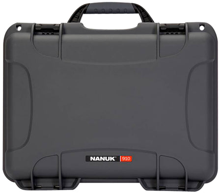 Nanuk 910GLOCK7 Graphite Resin Glock 2-Up Pistol Case PEF Foam 13.20" L x 9.20" W x 4.10" H