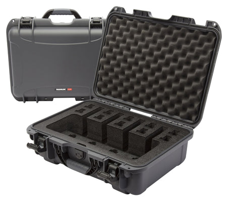 Nanuk 9254UP7 Graphite Waterproof 4-Up Gun Case Resin PEF Foam 17" L x 11.80" W x 6.40" H