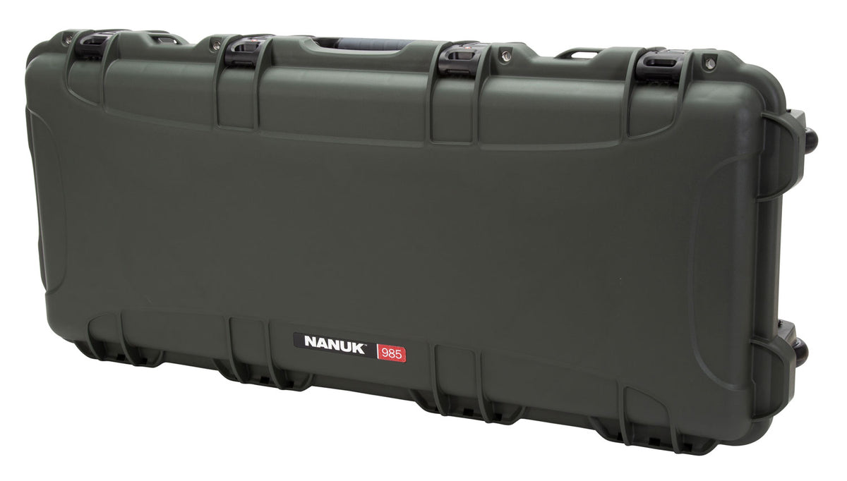 Nanuk 985 36-Inch Olive Polymer Case for AR-15 Rifles with Foam Padding